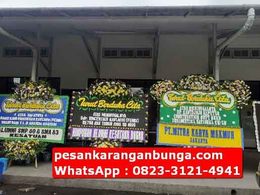 Bunga Papan Turut Berduka Cita di Bogor