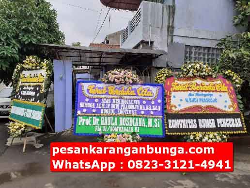 Bunga Papan Deep Condolence Area Bogor