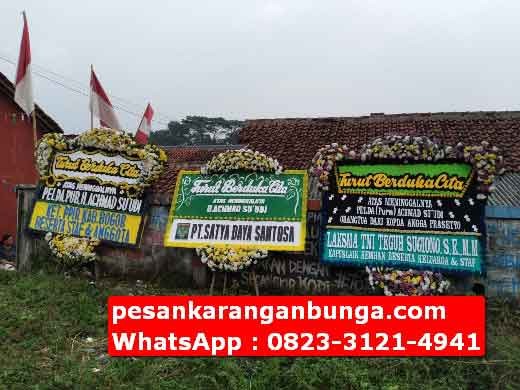 Karangan Bunga Turut Berduka Cita di Bogor