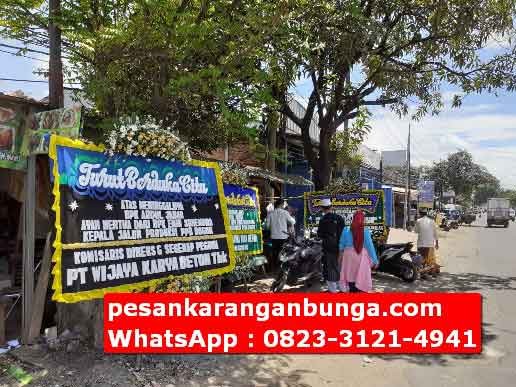 Tulisan Karangan Bunga Turut Berduka Cita di Kota Bogor