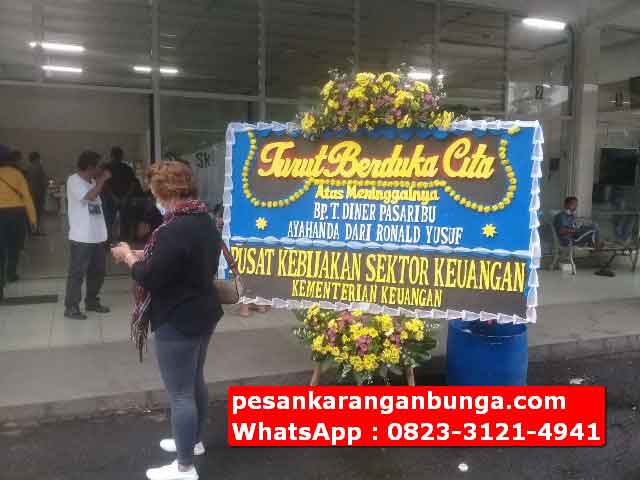 Papan Bunga Belasungkawa di Kota Bogor