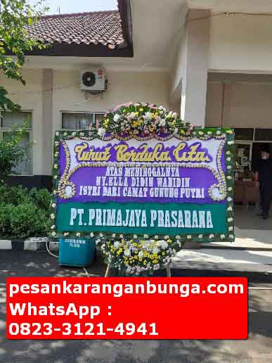 Ucapan Belasungkawa Papan Bunga di Bogor