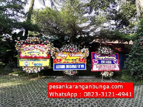 Pesan Tulisan Karangan Bunga Pernikahan di Bogor