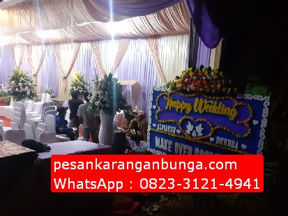 Tulisan Karangan Bunga Pernikahan di Bogor