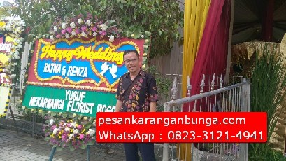 Papan Bunga Nikahan di Bogor
