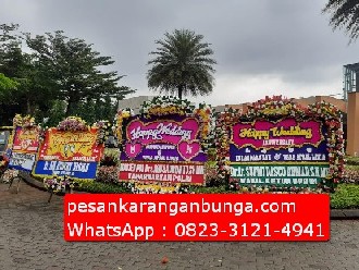 Tulisan Papan Bunga Pernikahan di Bogor