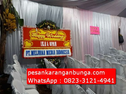 Happy Wedding Papan Bunga Bogor