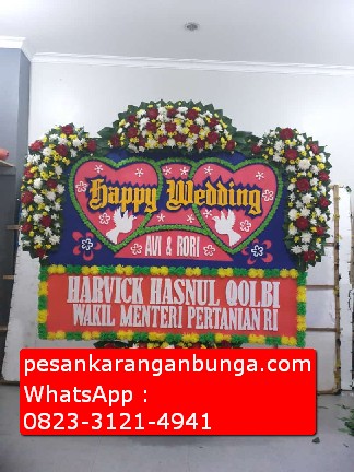 Rangkaian Bunga Ucapan Pernikahan di Bogor